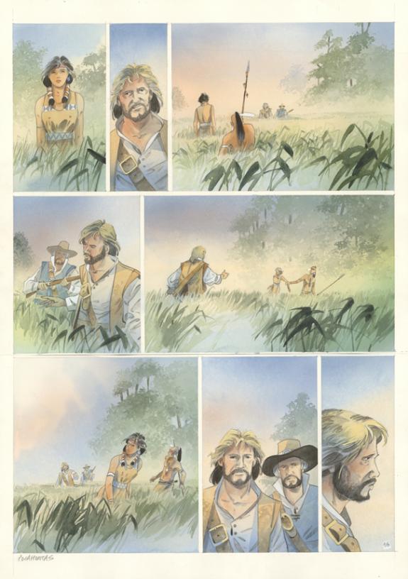 Patrick Prugne - Pocahontas , Planche originale n°16