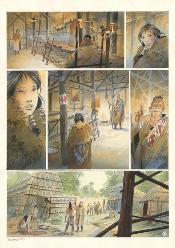 Patrick Prugne - Pocahontas , Planche originale n°19