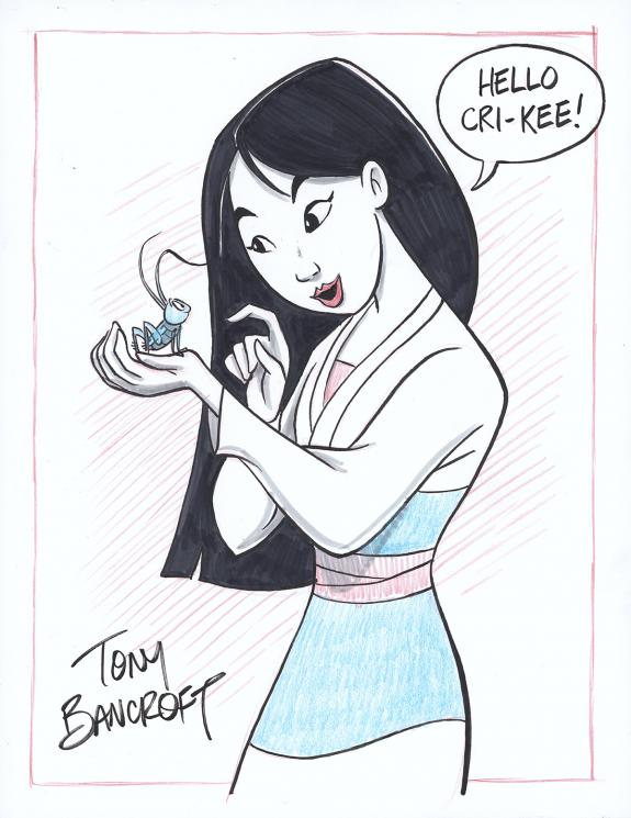 Tony Bancroft - Illustration originale - Mulan