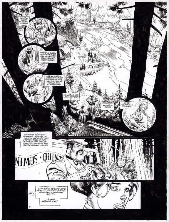 Ralph Meyer - Undertaker, L'Ombre d'Hippocrate, Planche orig