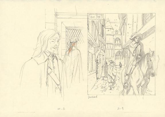 Andr&eacute; Juillard - Les 7 Vies de l'&Eacute;pervier, Illustration orig