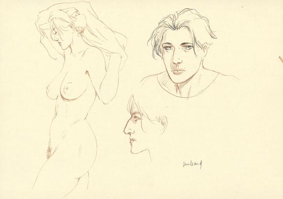 Andr&eacute; Juillard - Le Long voyage de L&eacute;na, Illustration origin