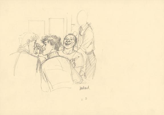 Andr&eacute; Juillard - Le Cahier bleu, Illustration originale