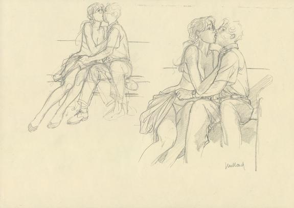 Andr&eacute; Juillard - Apr&egrave;s la pluie, Illustration originale 