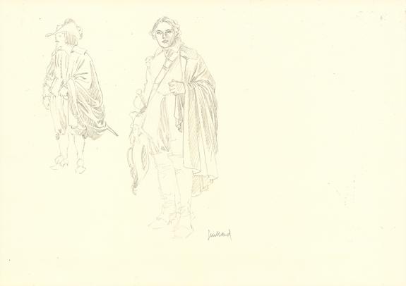 Andr&eacute; Juillard - Plume aux Vents, Illustration originale 