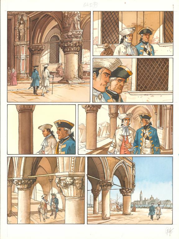 Griffo - Giacomo C. - Retour à Venise, Tome 2, Planche origi