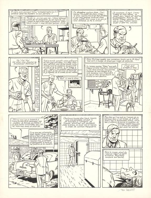 Ted Benoit - Blake et Mortimer, L'Étrange Rendez-vous, Planc