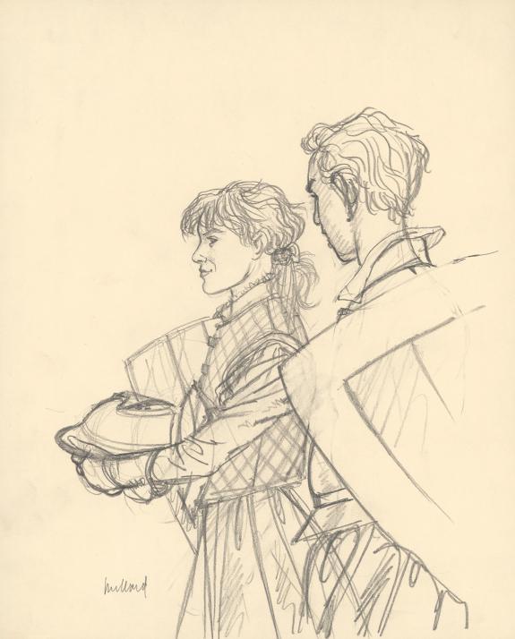 Andr&eacute; Juillard - Les 7 Vies de l'&Eacute;pervier, Illustration orig