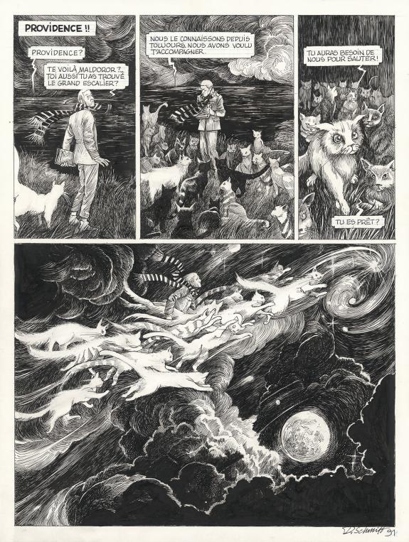 Daria Schmitt - Le Bestiaire du crépuscule, Planche original