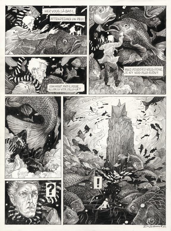 Daria Schmitt - Le Bestiaire du crépuscule, Planche original