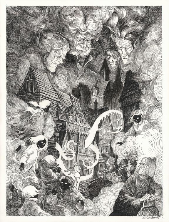 Daria Schmitt - Le Bestiaire du crépuscule, Illustration ori