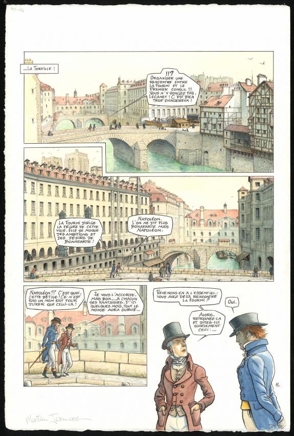 Martin Jamar - Double Masque, Planche originale n&deg;11. Univer