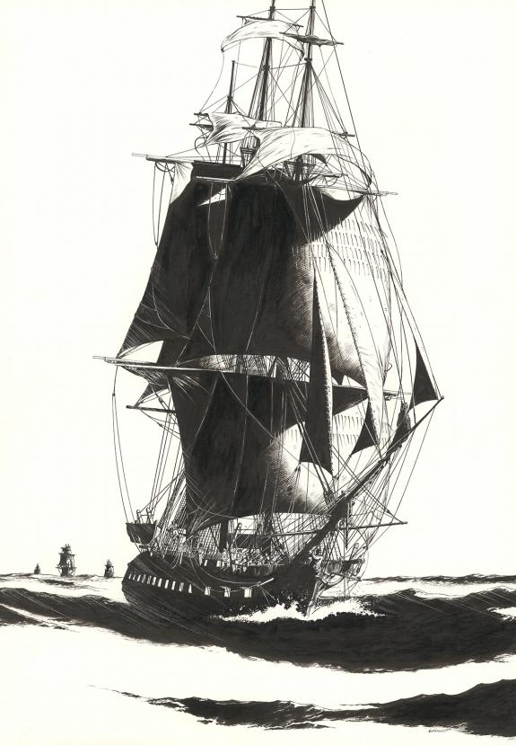 Franck Bonnet - USS Constitution, Commodore Preble's squadro