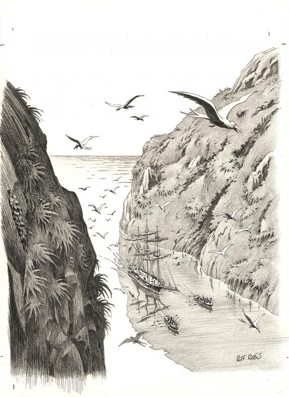 Riff Reb's - L'Île au trésor, Illustration originale