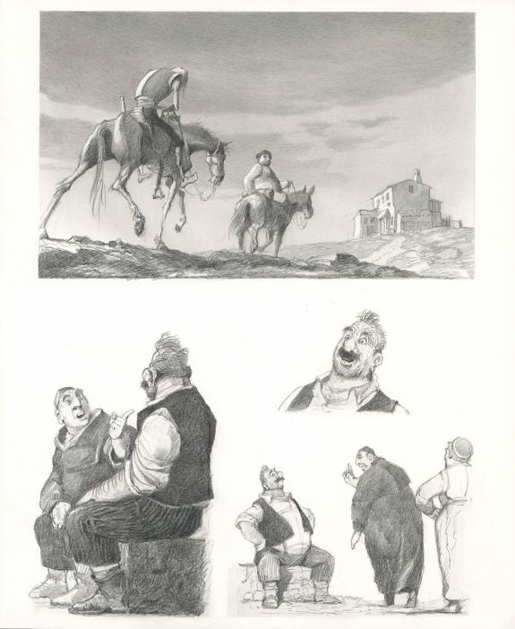 Paul & Ga&euml;tan Brizzi - Don Quichotte de la Manche, Planche o