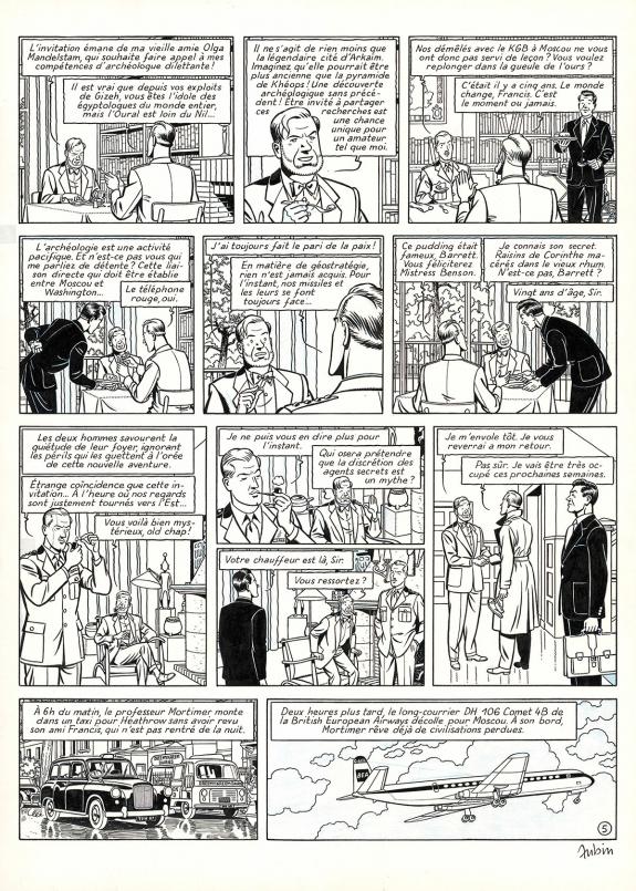 Antoine Aubin - Blake et Mortimer, Huit heures à Berlin, Pla