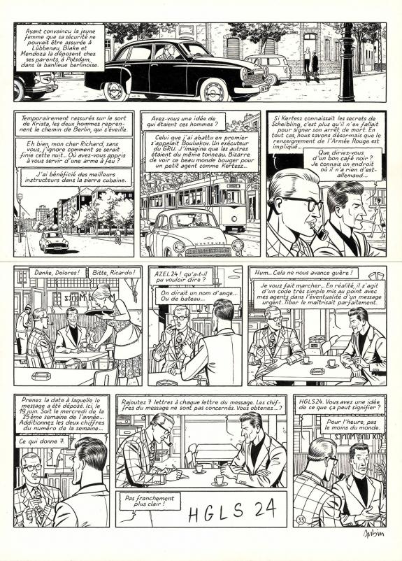 Antoine Aubin - Blake et Mortimer, Huit heures à Berlin, Pla