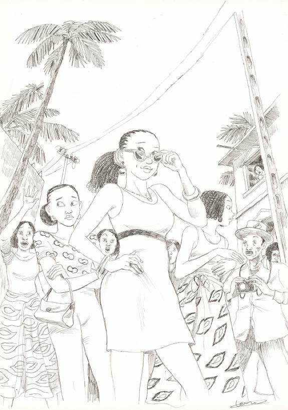 Cl&eacute;ment Oubrerie - Aya de Yopougon, Volume 7, Couverture ori