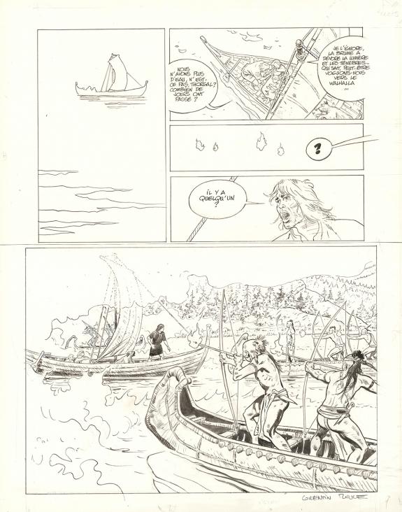 Corentin Rouge - Thorgal Saga, Wendigo, Planche originale n°