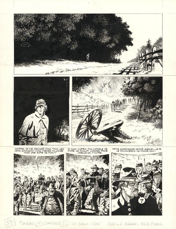 Steve Cuzor - Le combat d'Henry Fleming, Planche originale n