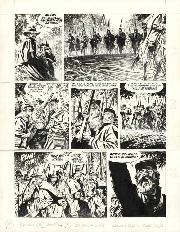 Steve Cuzor - Le combat d'Henry Fleming, Planche originale n