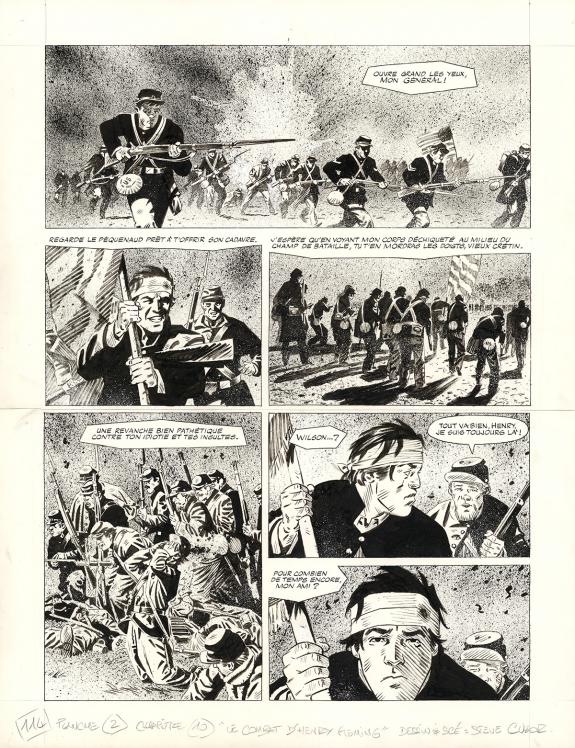 Steve Cuzor - Le combat d'Henry Fleming, Planche originale n