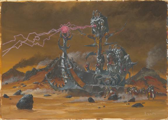 Adrian Smith - Game Chronopia undead flagship, illustration 