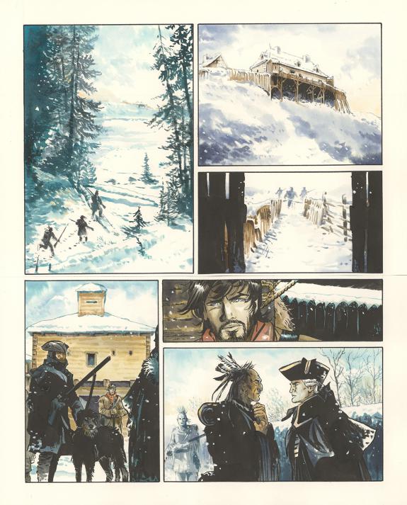 Bernard Vrancken - Nouvelle France, Chapitre I, planche orig