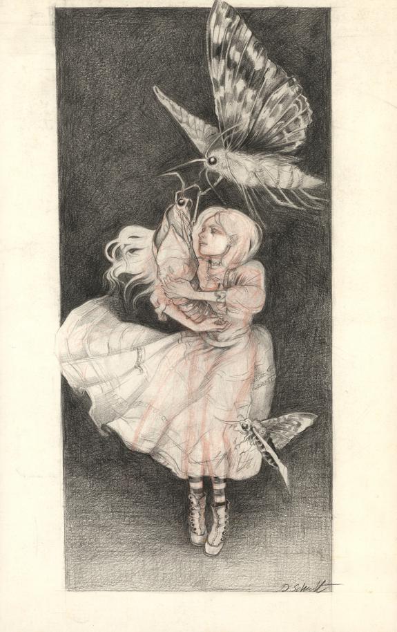 Daria Schmitt - Chrysalide, Illustration originale réalisée 