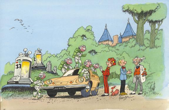 Jean-Claude Fournier - Spirou et Fantasio, Illustration orig