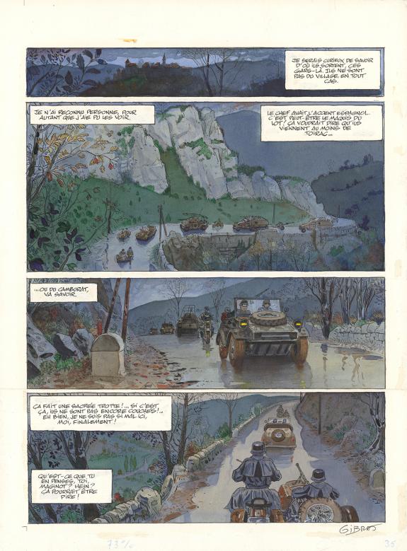 Jean-Pierre Gibrat - Le Sursis, Tome 1, Planche originale n°