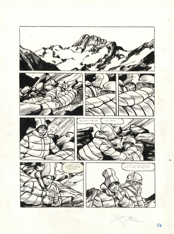 Jean-Marc Rochette - Ailefroide, altitude 3954, Planche orig