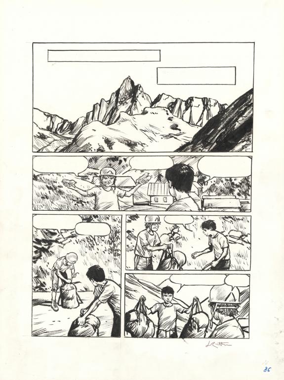 Jean-Marc Rochette - Ailefroide, altitude 3954, Planche orig