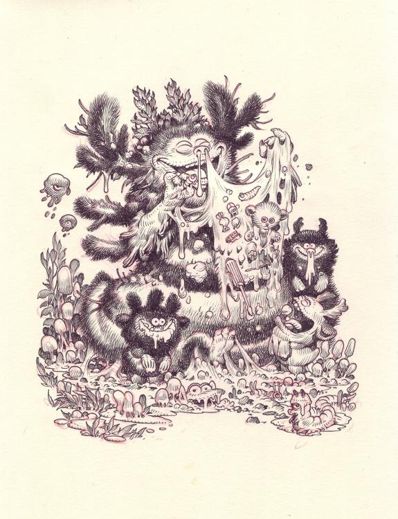 Stan Manoukian - Bêtes à faire peur, Illustration originale 