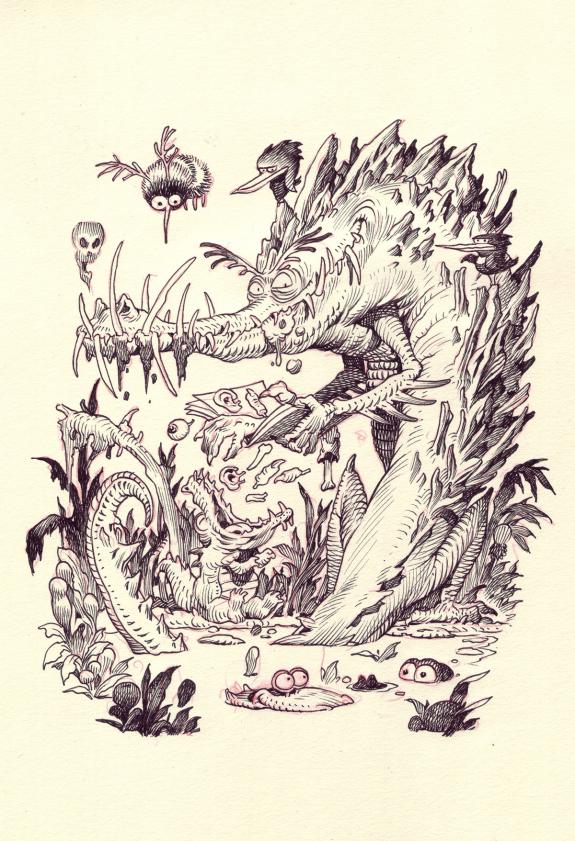 Stan Manoukian - B&ecirc;tes &agrave; faire peur, Illustration originale,