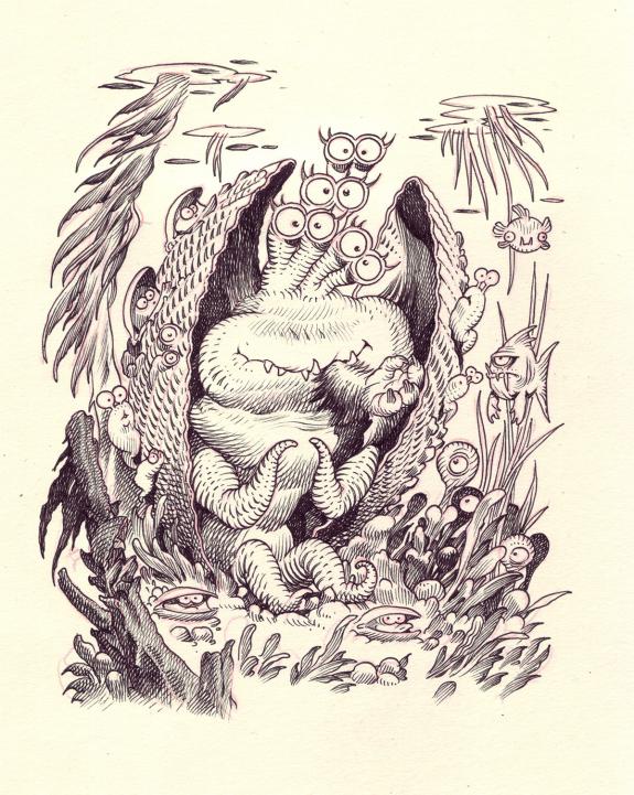 Stan Manoukian - Bêtes à faire peur, Illustration originale,