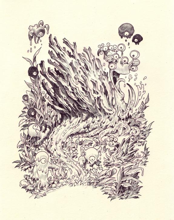 Stan Manoukian - Bêtes à faire peur, Illustration originale,