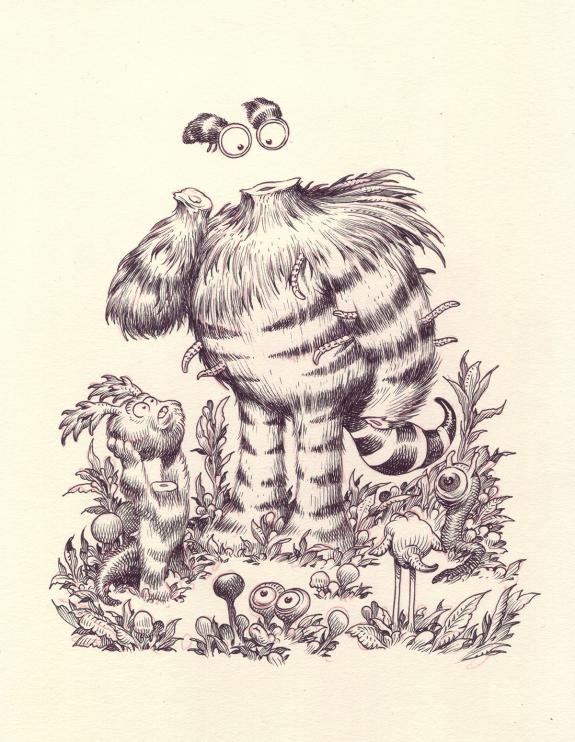 Stan Manoukian - Bêtes à faire peur, Illustration originale,