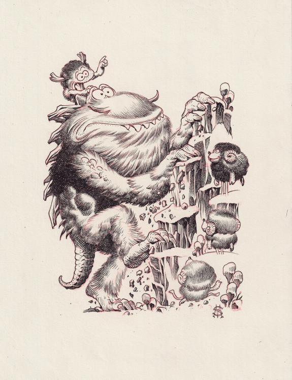 Stan Manoukian - Bêtes à faire peur, Illustration originale 