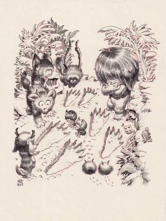 Stan Manoukian - Bêtes à faire peur, Illustration originale 