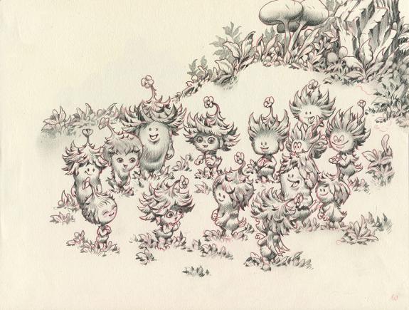 Stan Manoukian - Monstre , Monstre est timide, Illustration 