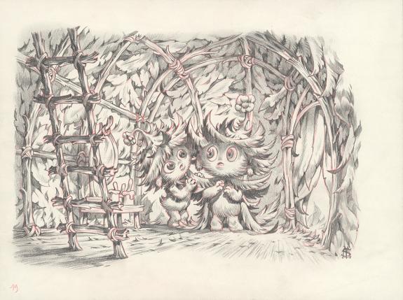 Stan Manoukian - Monstre , Monstre est timide, Illustration 