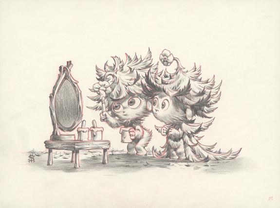 Stan Manoukian - Monstre , Monstre est timide, Illustration 