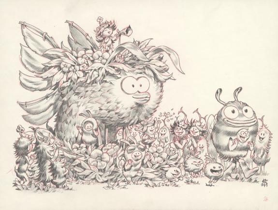 Stan Manoukian - Monstre , Monstre est timide, Illustration 