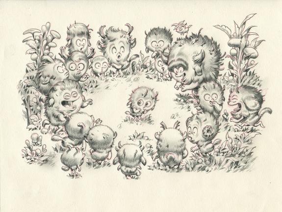 Stan Manoukian - Monstre , Monstre n'est pas bleu, Illustrat