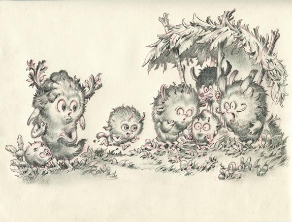 Stan Manoukian - Monstre , Monstre n'est pas bleu, Illustrat