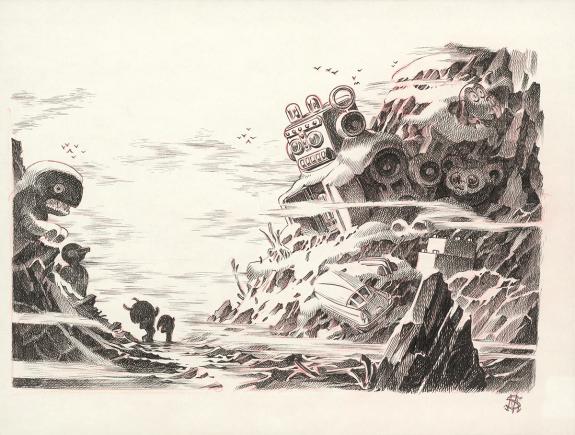 Stan Manoukian - B&ecirc;tes &agrave; faire peur, Illustration originale,