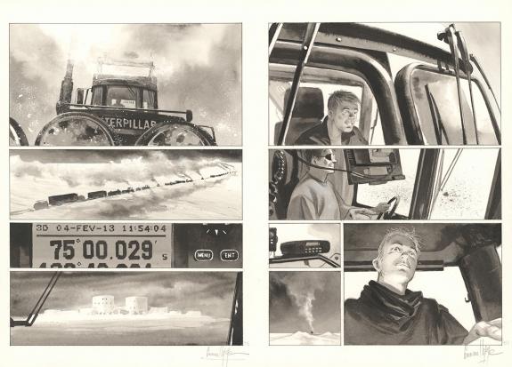 Emmanuel Lepage - La Lune est blanche, Double planche origin