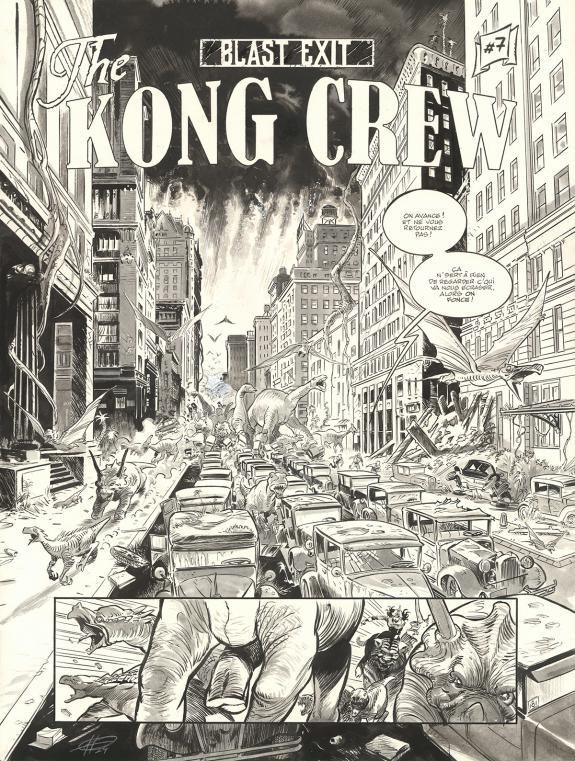 Eric Herenguel - The Kong Crew, Central Dark, Planche origin