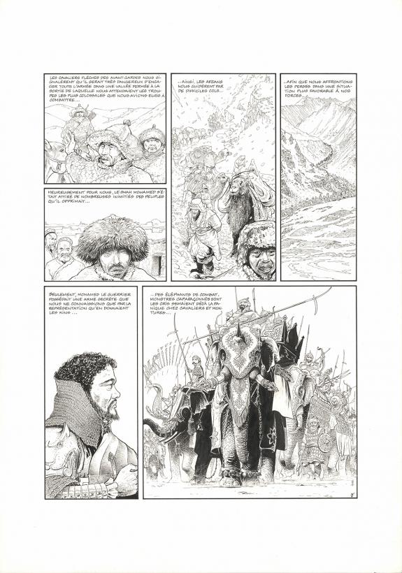 André Houot - Le Khan, Le Maître du monde, Planche originale